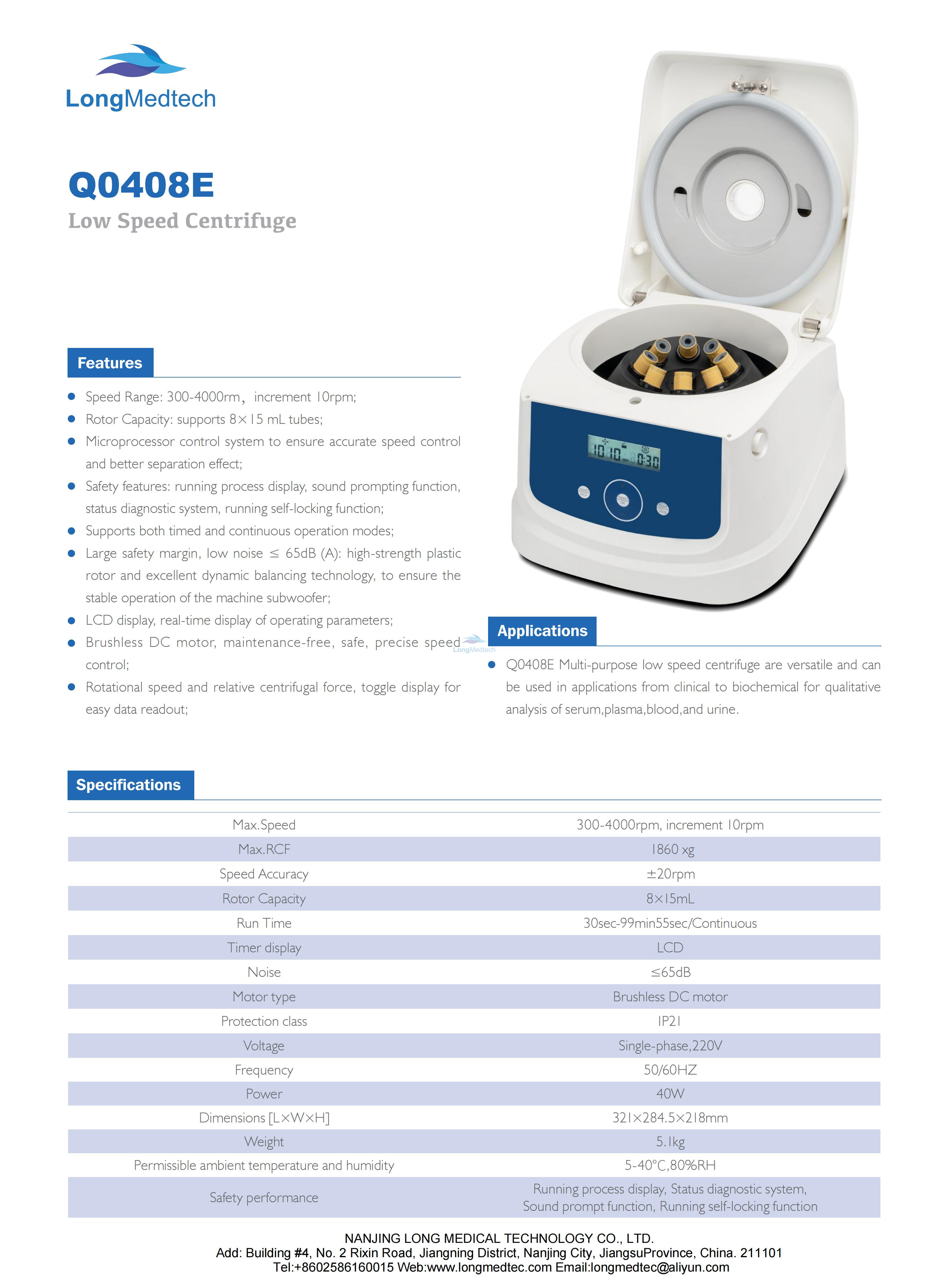 Q0408E Low Speed Centrifuge_01 Q0408E Low Speed Centrifuge_01