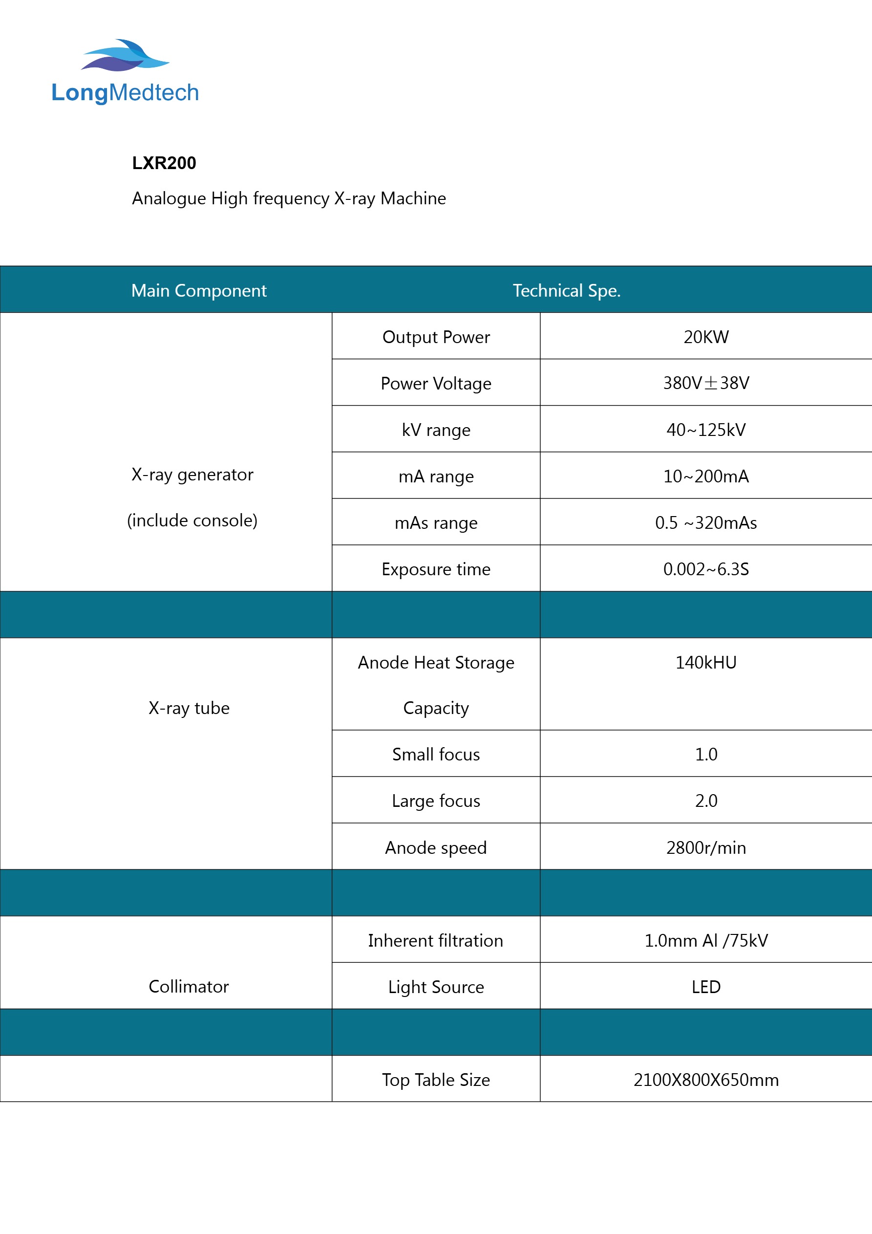 LXR200 Analogue High Fequency X-ray Machine-1