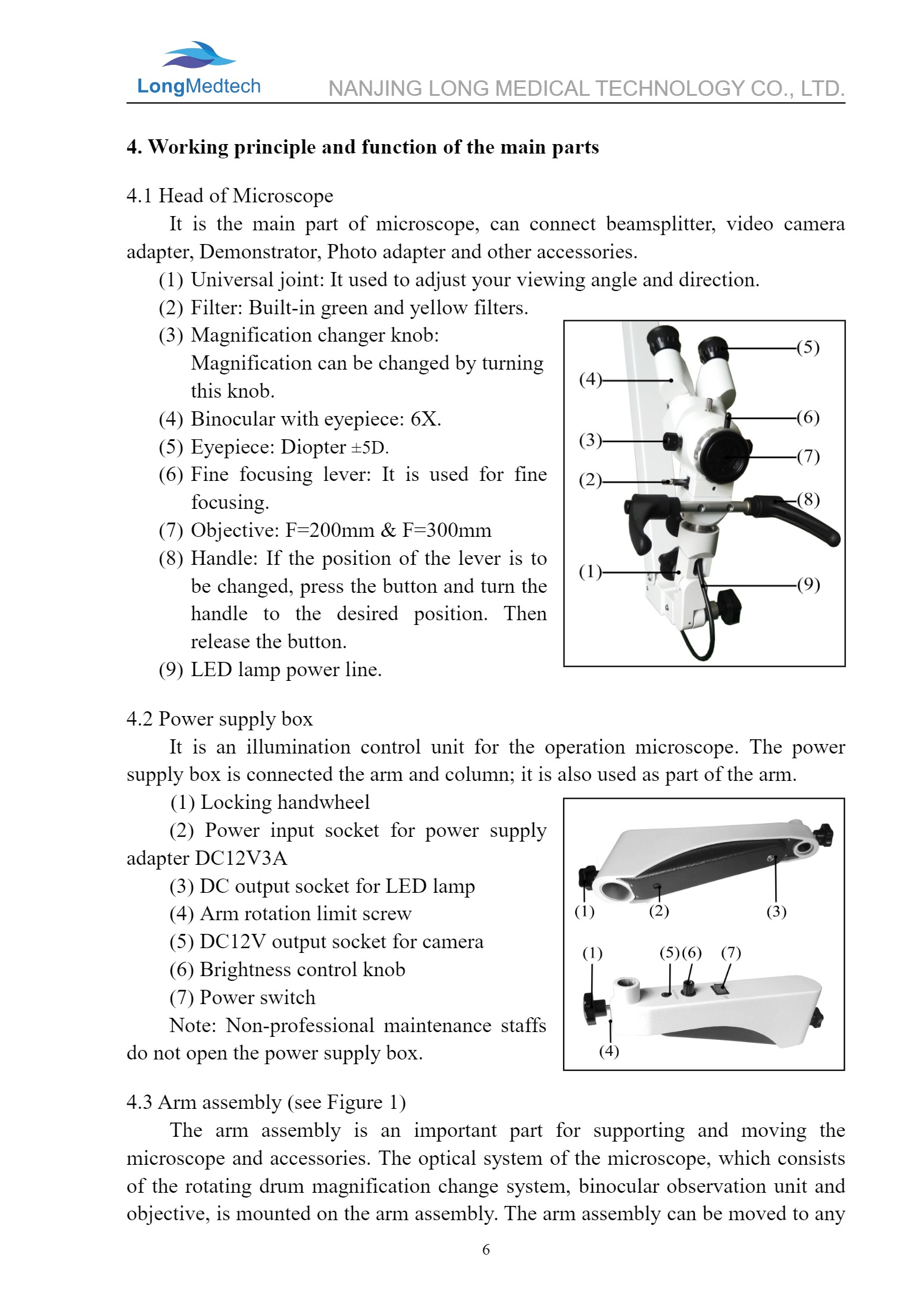LYC120 LYC130 Operation Microscope Use Manual (1)-9