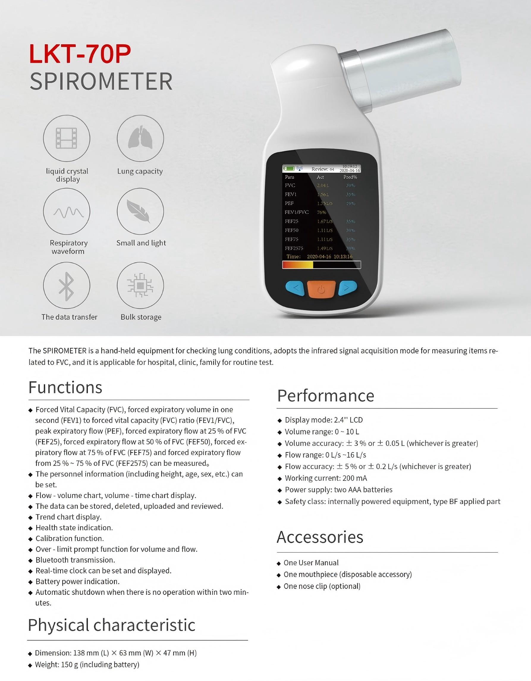 LKT-70P Spirometer-1