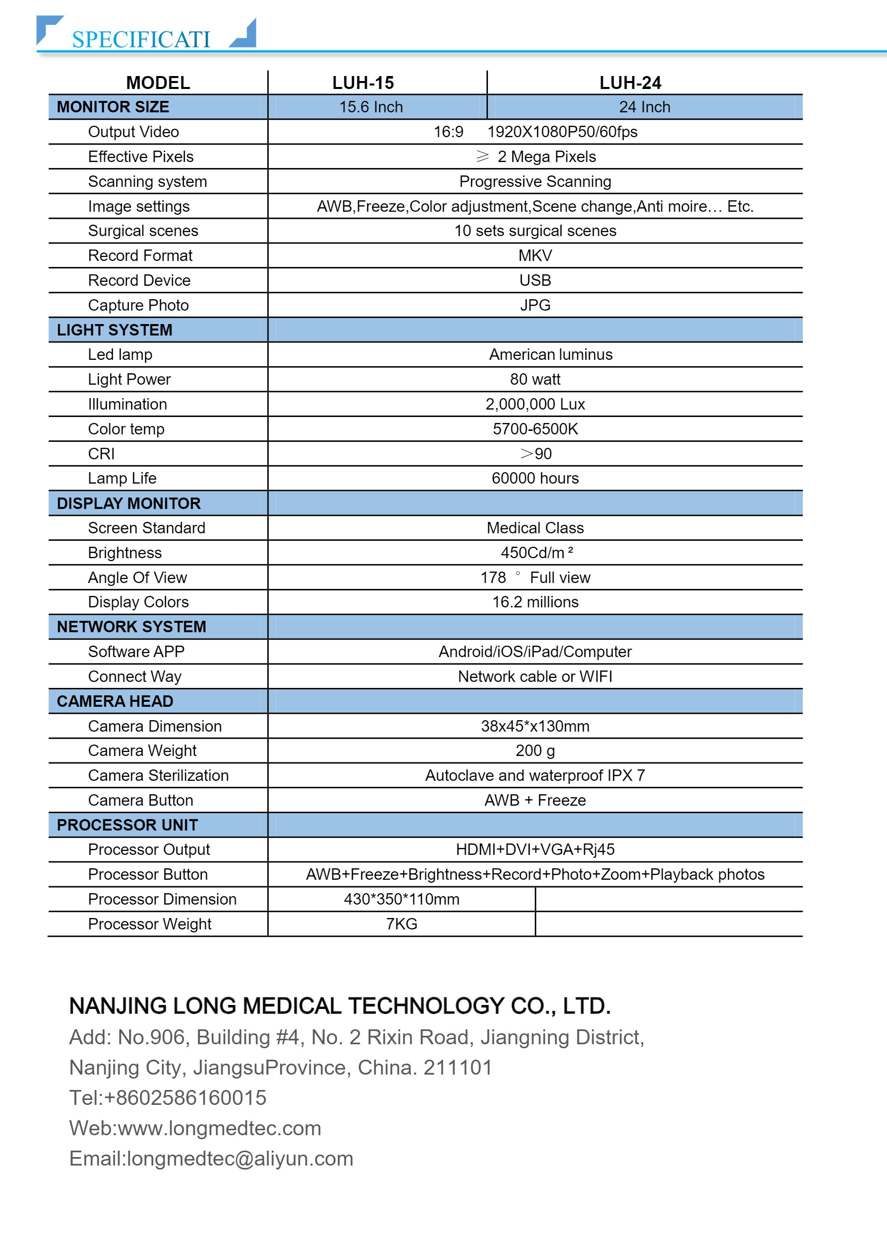 LUH-15 LUH-24 Portable Full HD Endoscopy Camera-2