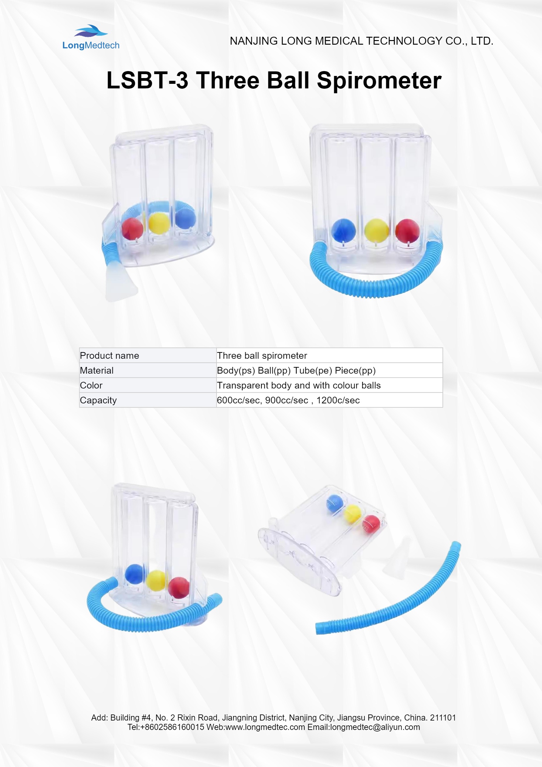 LSBT-3 Three Ball Spirometer-1