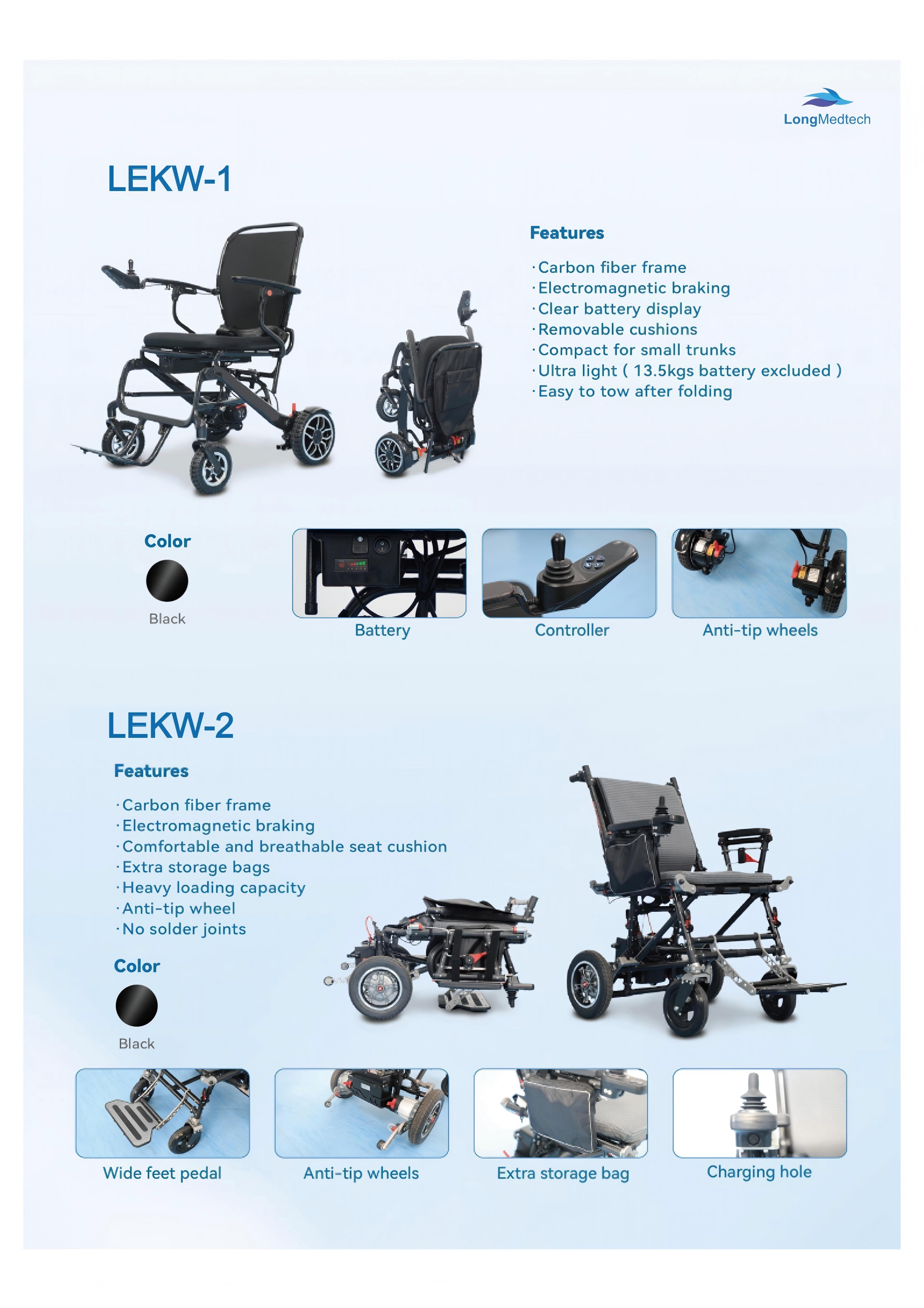 LEKW-1 LEKW-2 Folding Electric Wheelchair Catalog-1