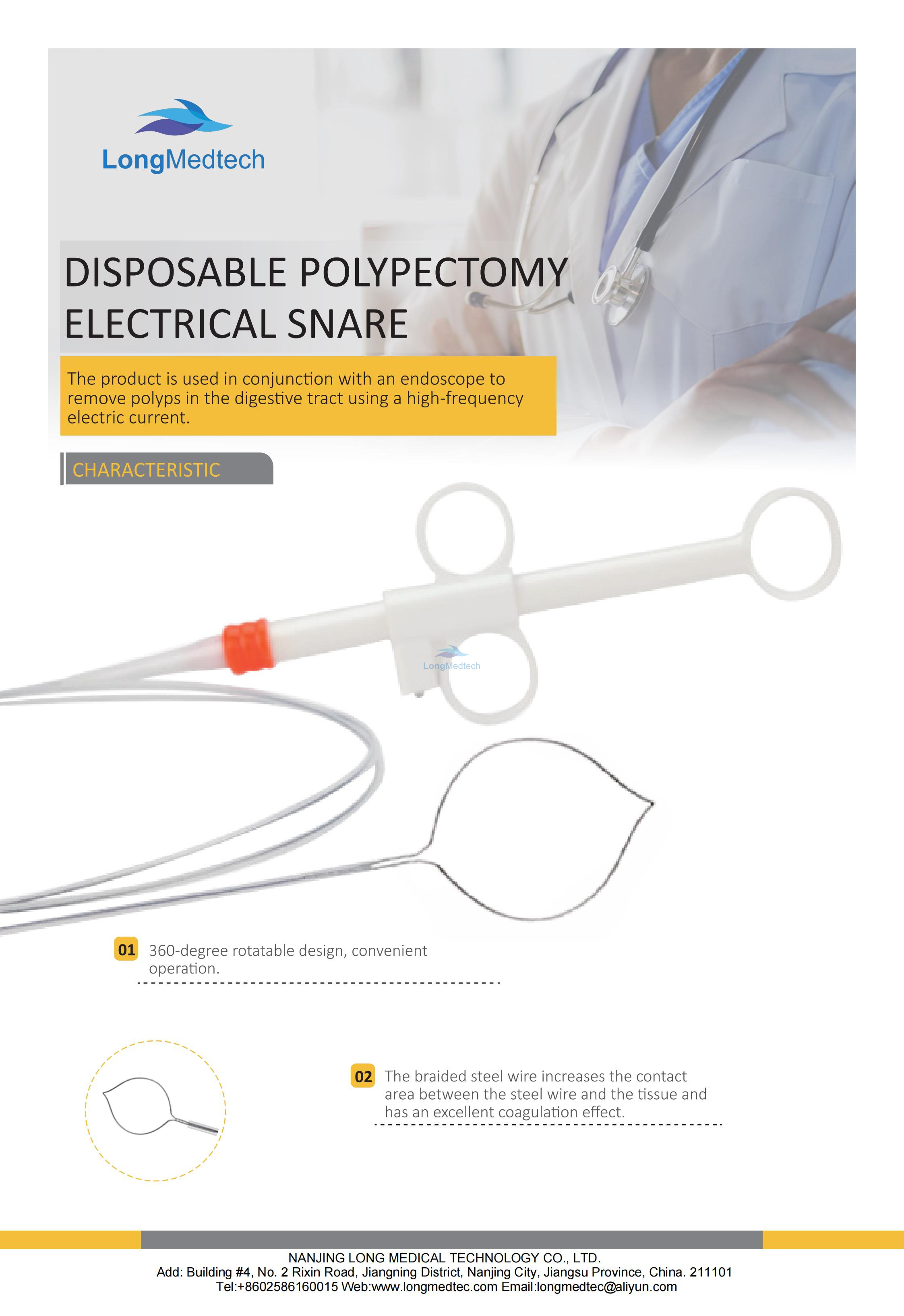 Disposable Polypectomy Electrical Snare_01