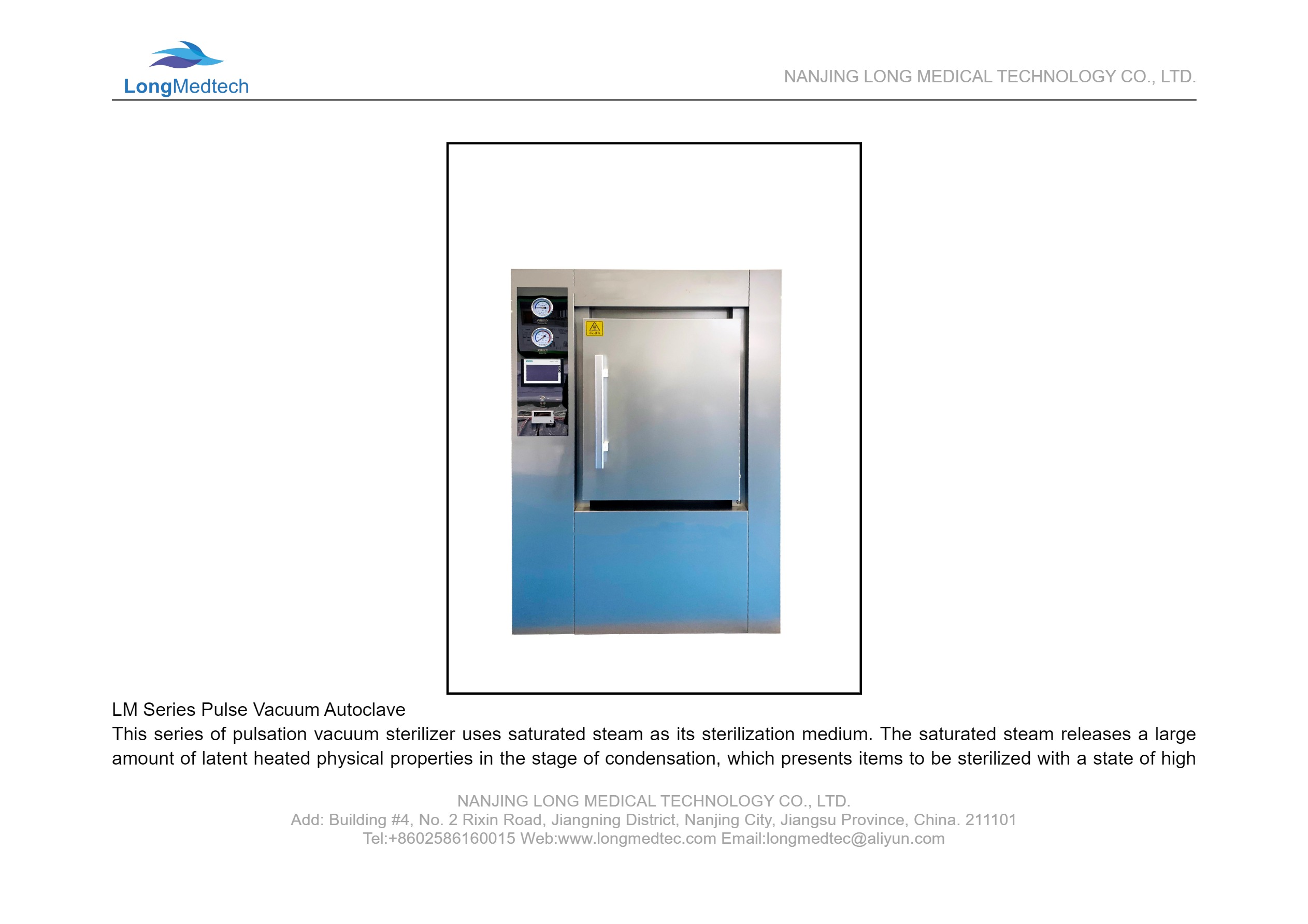 LM Series Pulse Vacuum Autoclave-(2)-1