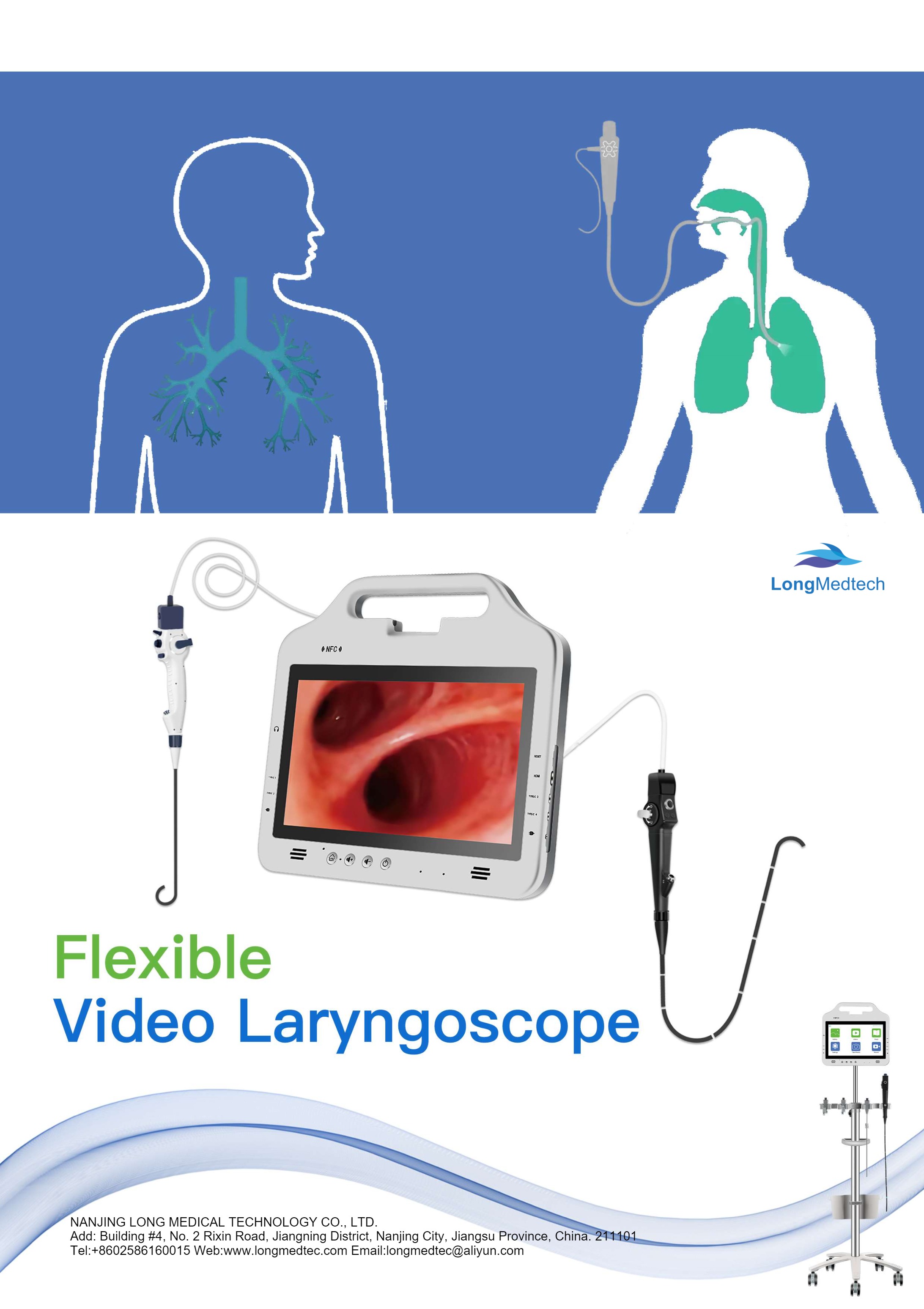 LKLR-6 Flexible Video Laryngoscope LKLR-7 Disposable Flexible Video Laryngoscope-1