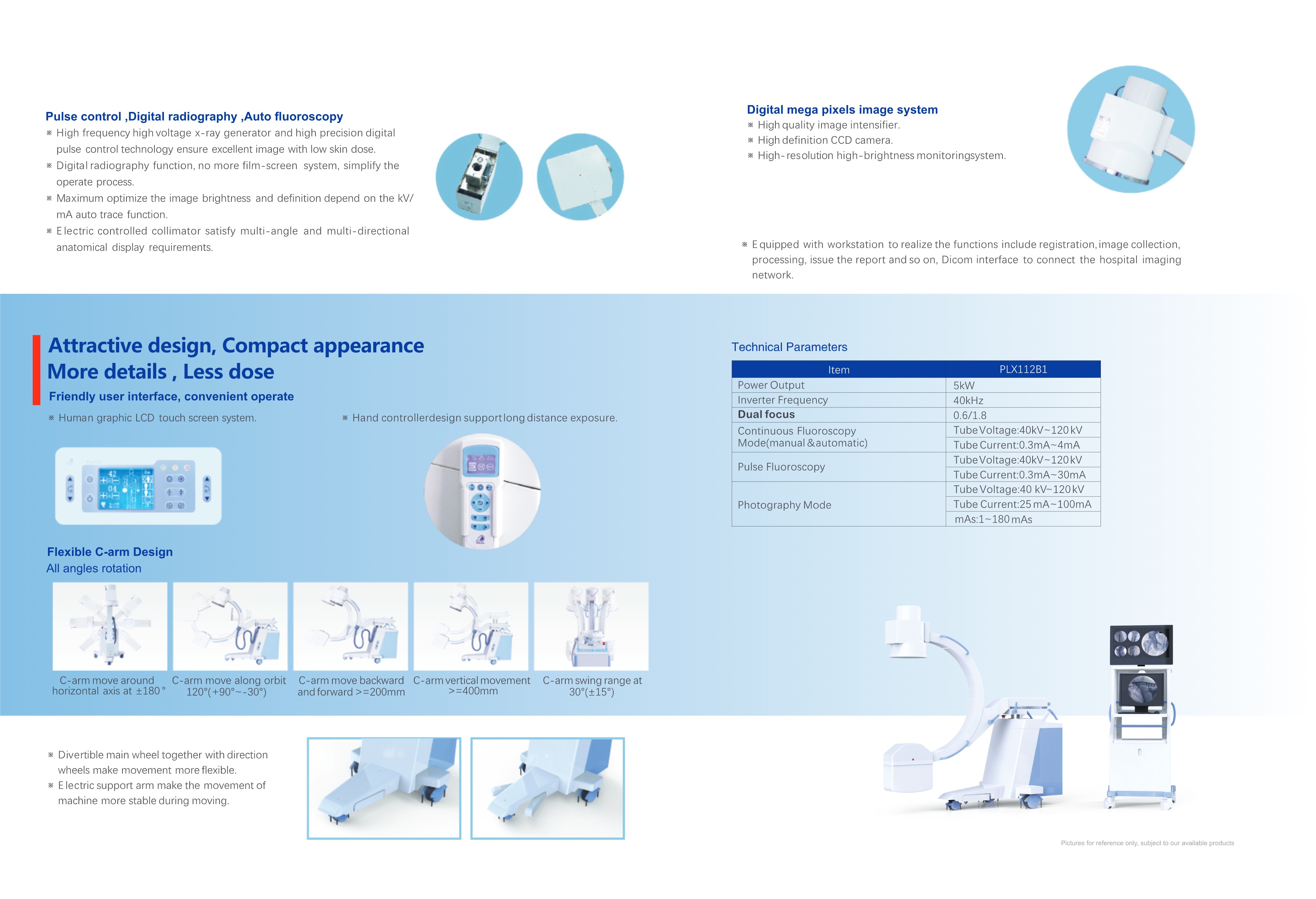PLX112B1 High Frequency Mobile C-arm System-2