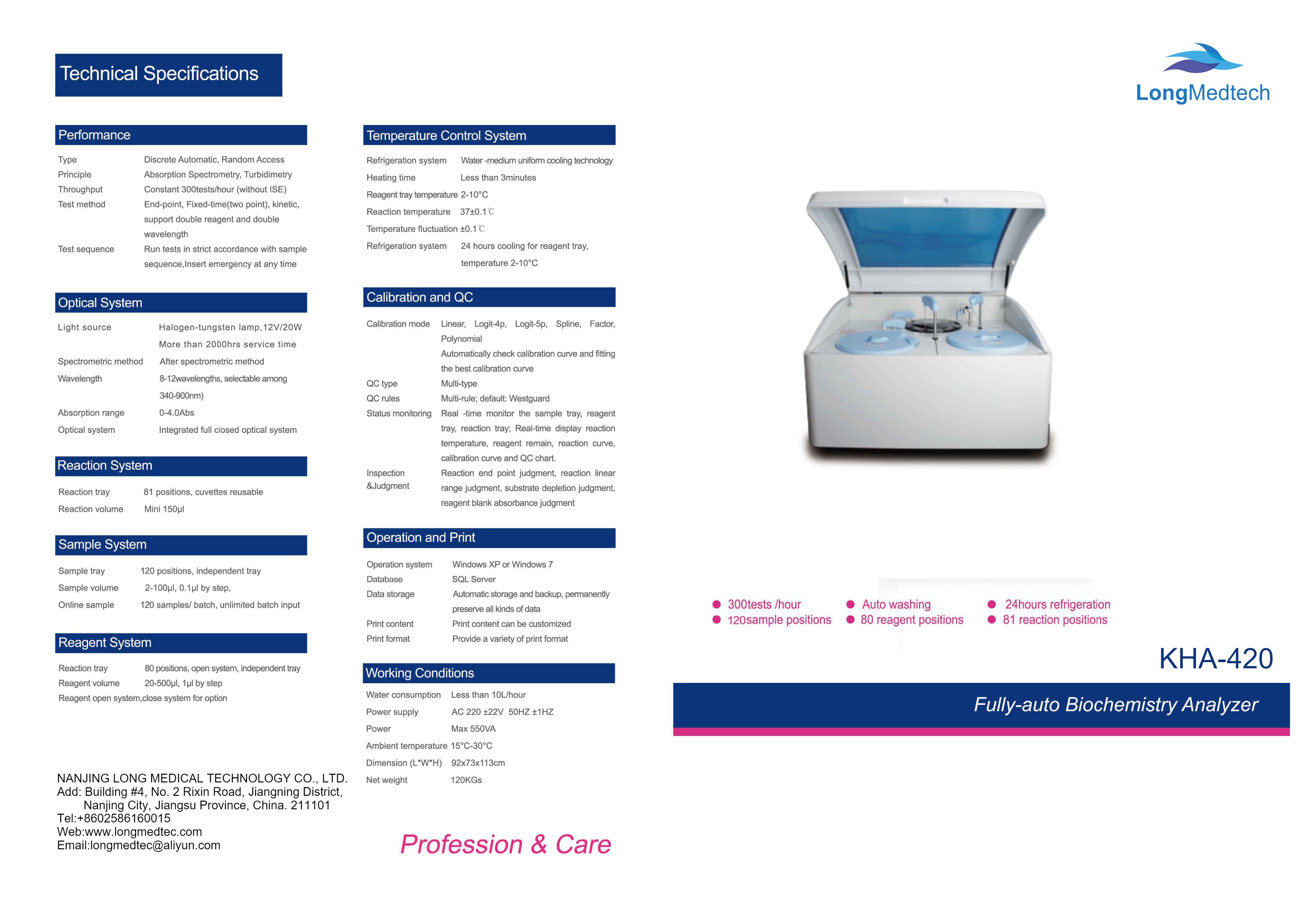 KHA-420 Fully-auto Biochemistry Analyzer-1