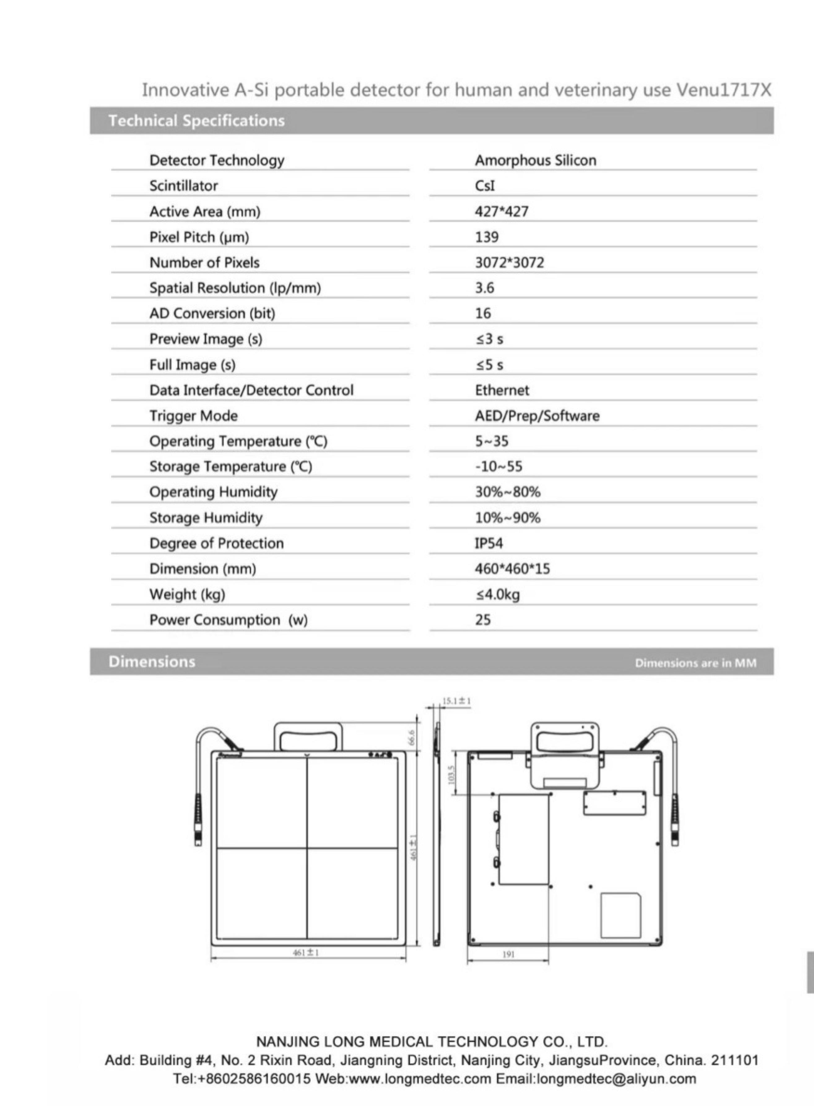 Venu1717X Flat Panel Detector-2