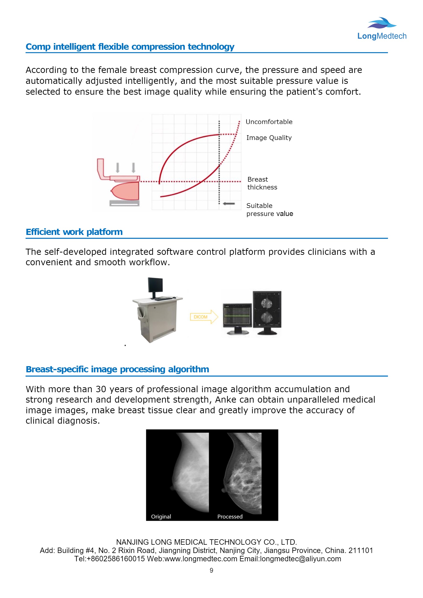 Fiche technique du produit ASR-4000E pour le syst&egrave;me de mammographie num&eacute;rique-9