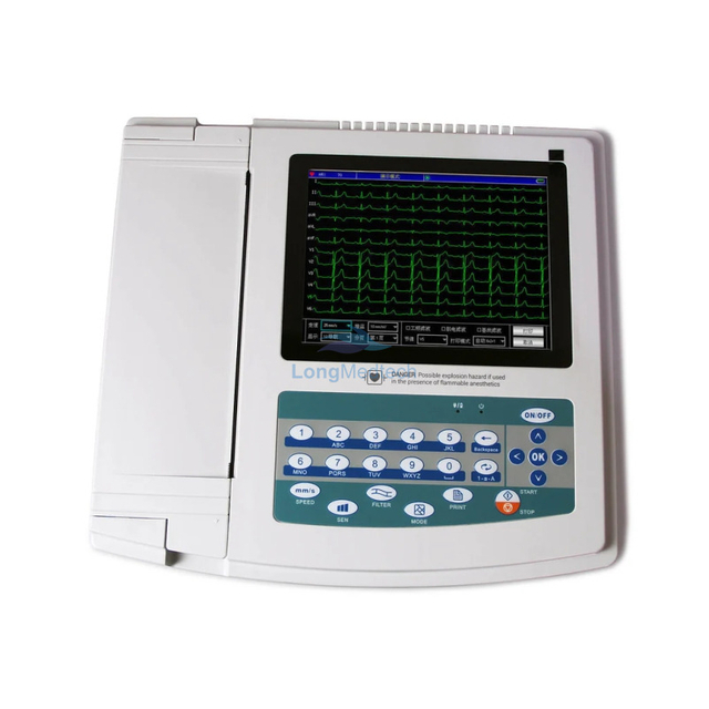 ECG1200G Digital 12-Channel Electrocardiograph ECG Machine