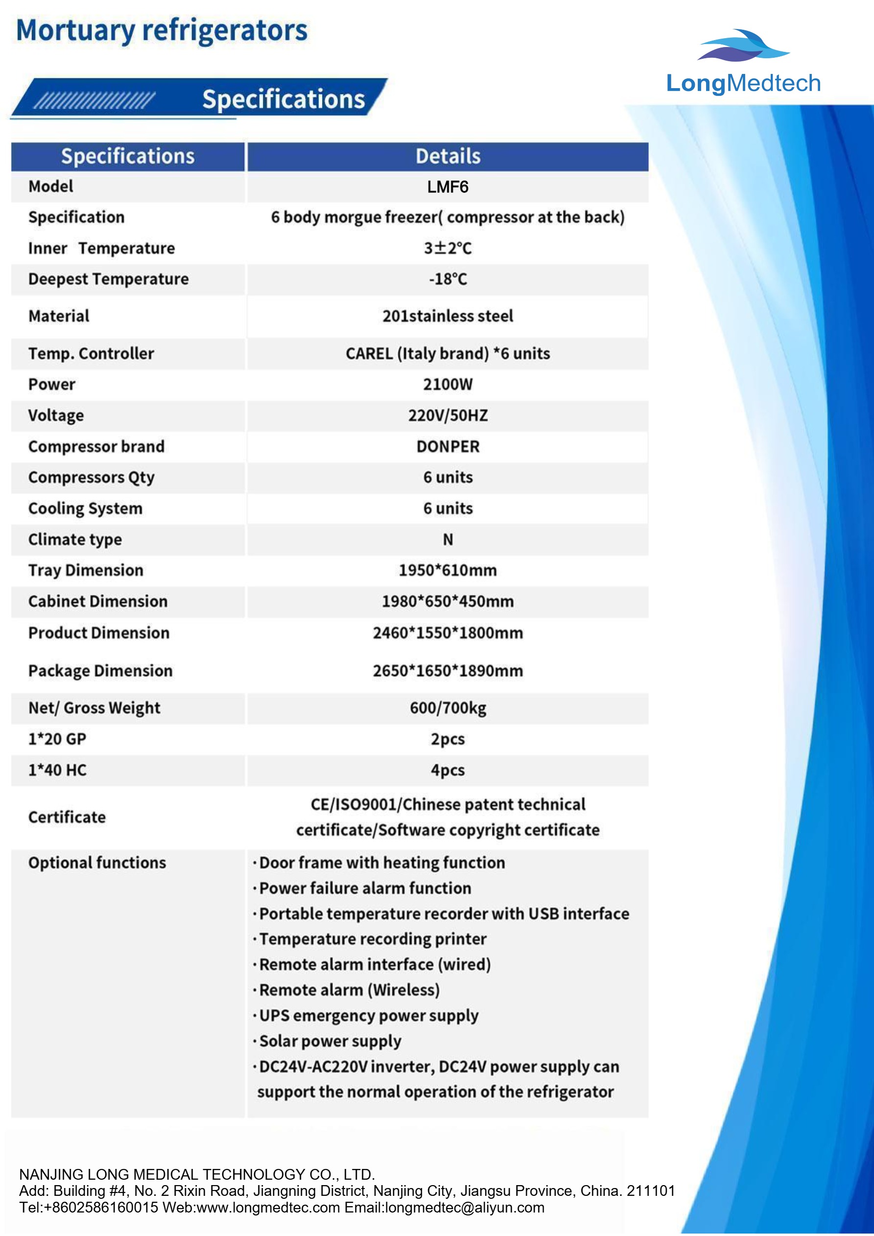 LMF6 Mortuary Refrigerators-3