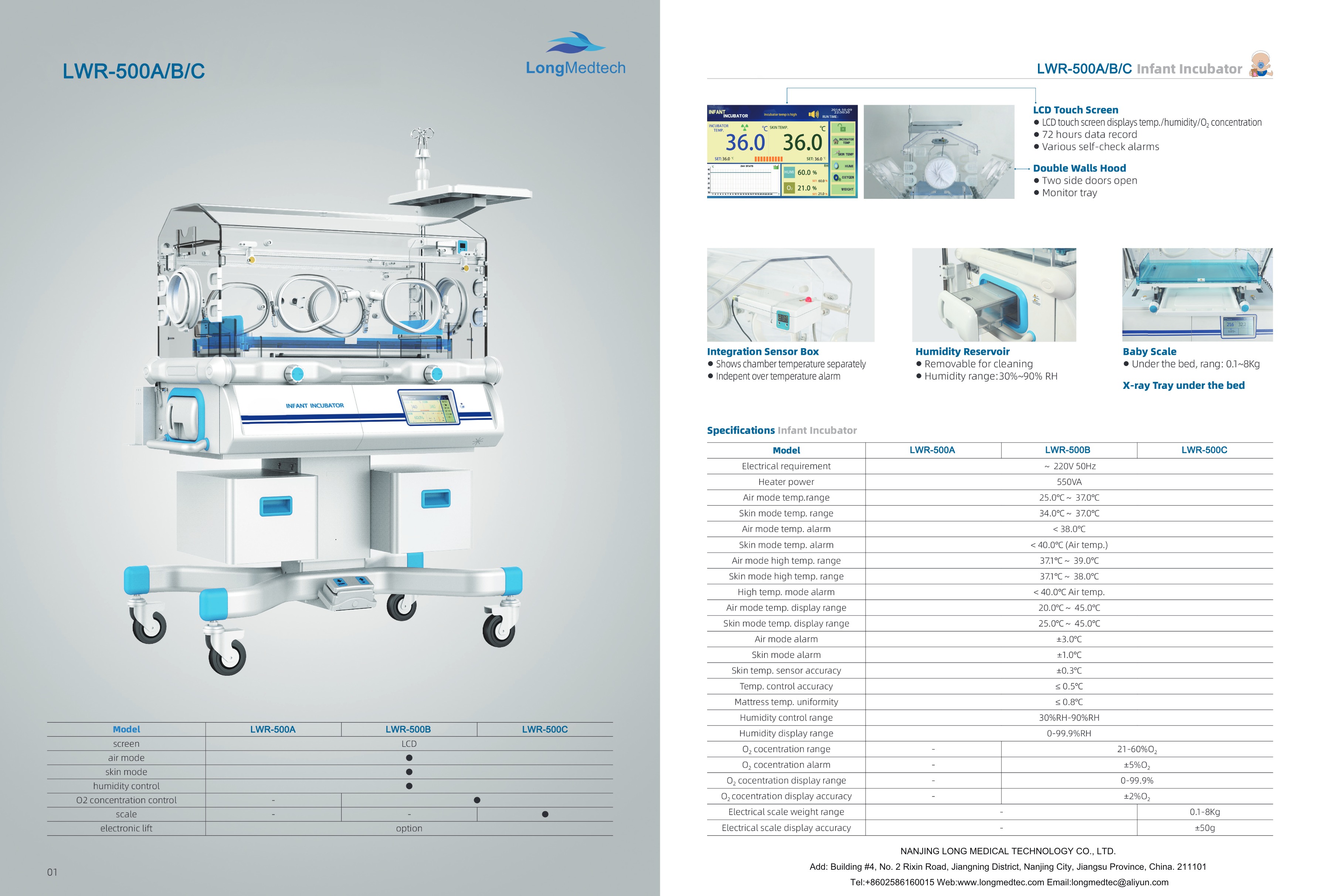 LWR-500A B C Infant Incubator-1