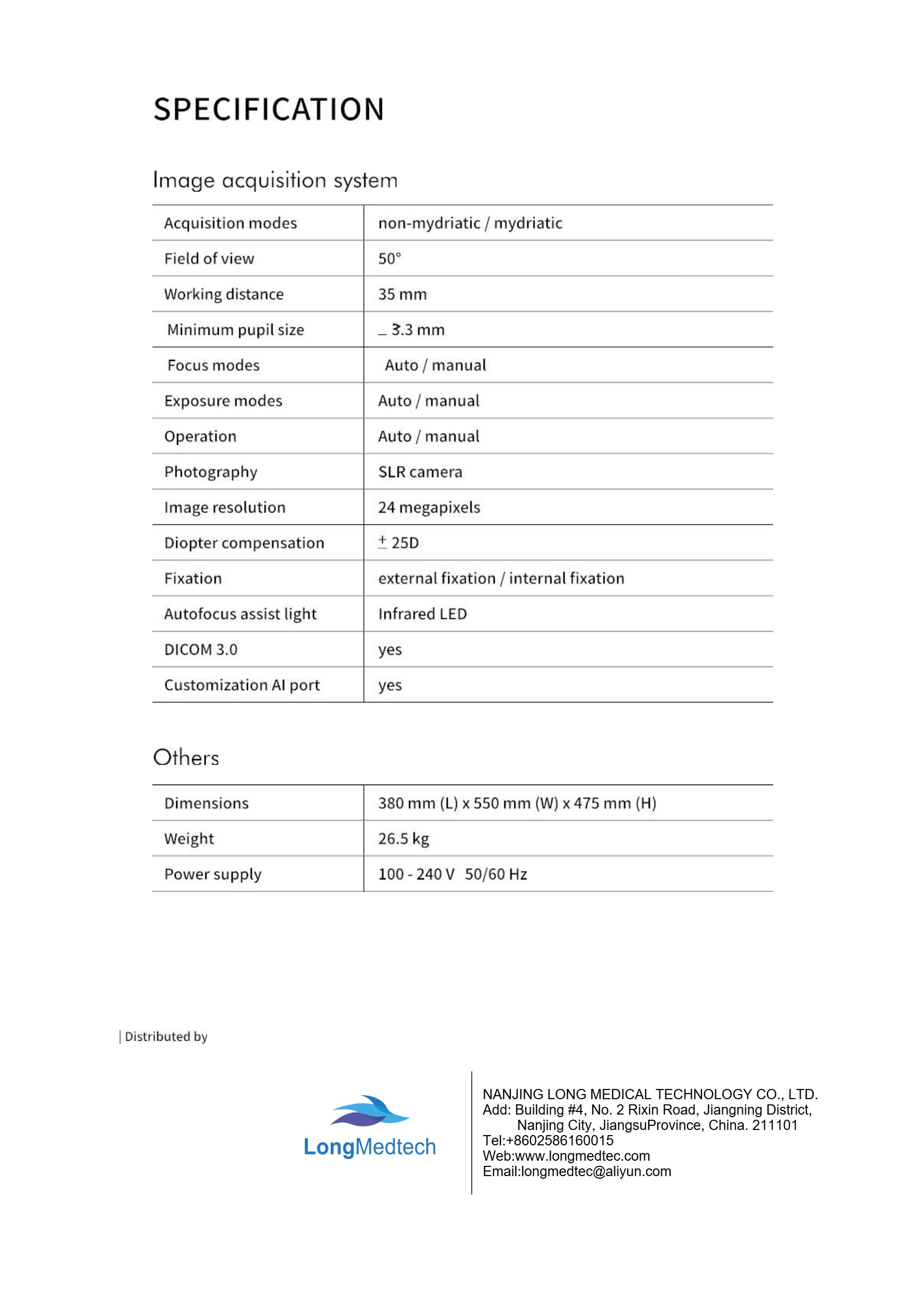 LOY-3100 SYSEYE Imagen del fondo de ojo-9