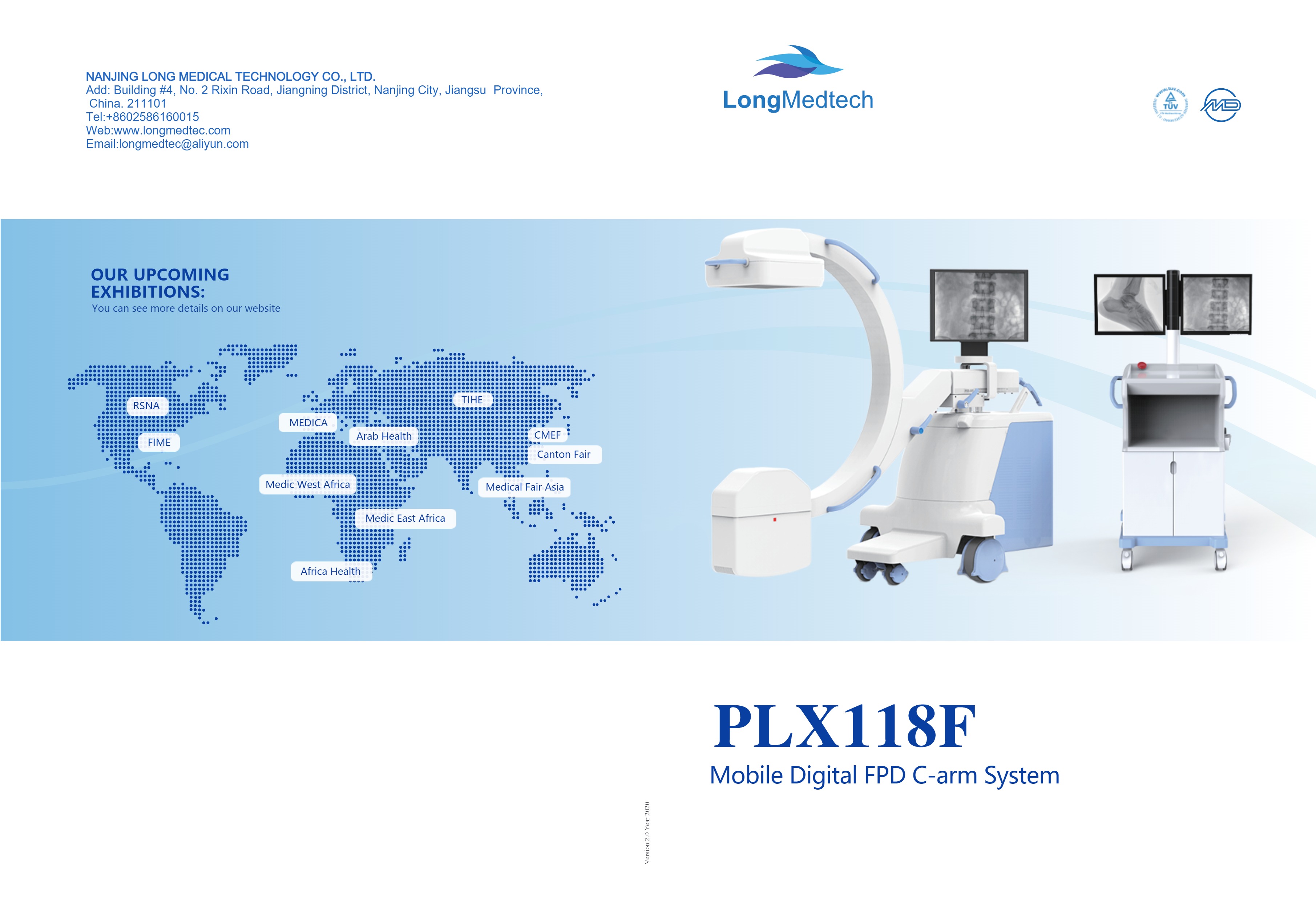 PLX118F Mobile Digital FPD C-arm System-1