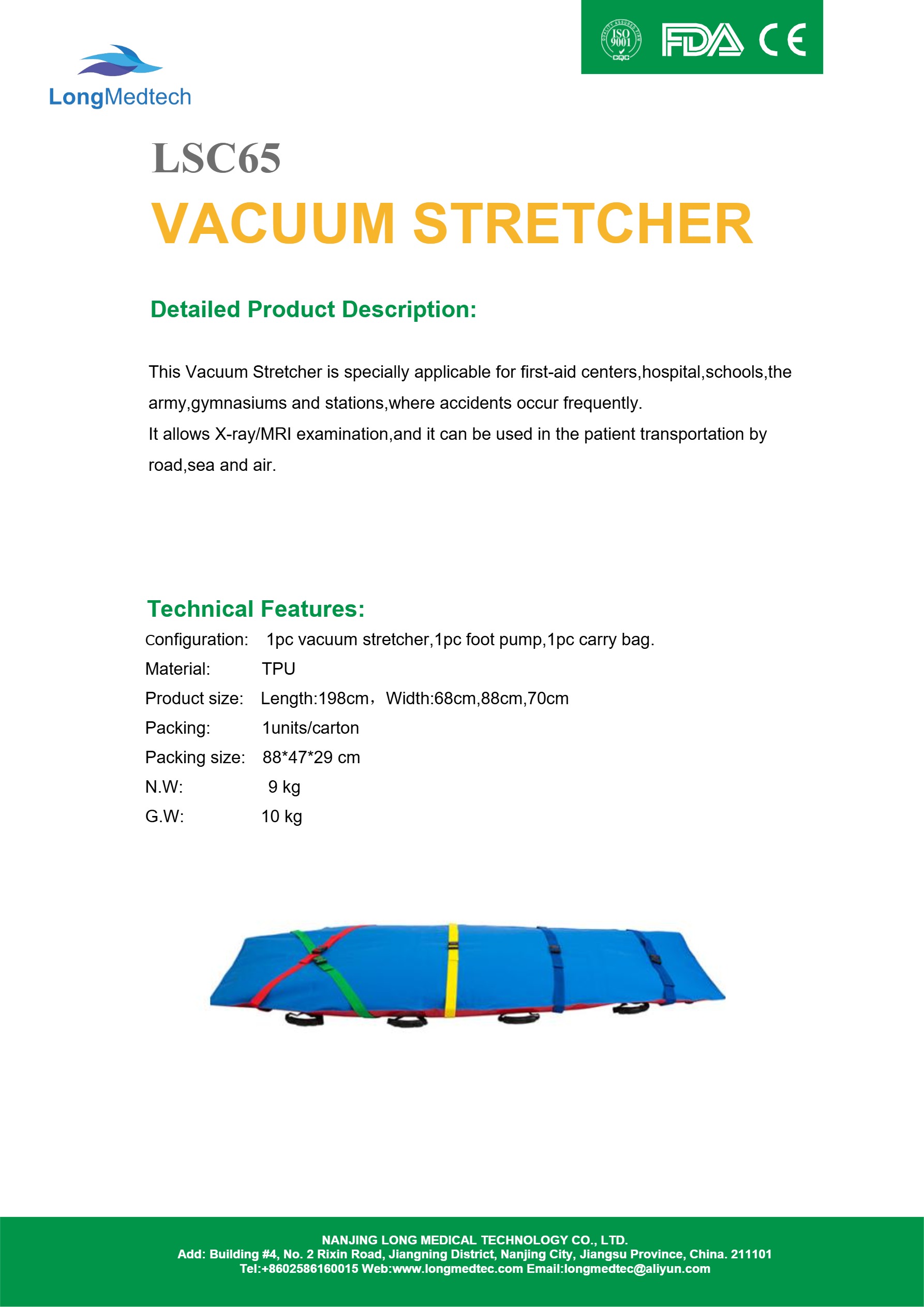 LSC65 Vacuum Stretcher-1