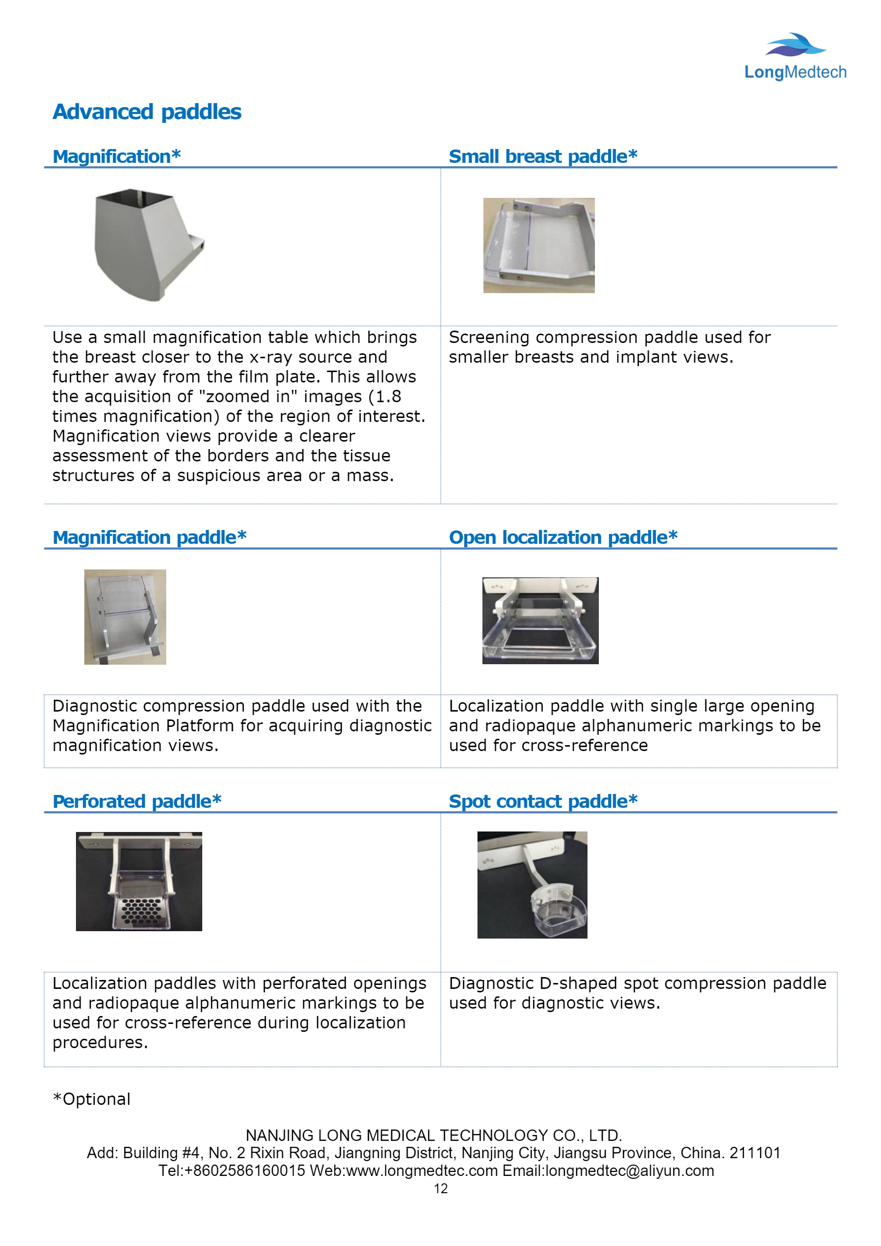 Fiche technique du produit ASR-4000E pour le syst&egrave;me de mammographie num&eacute;rique-12