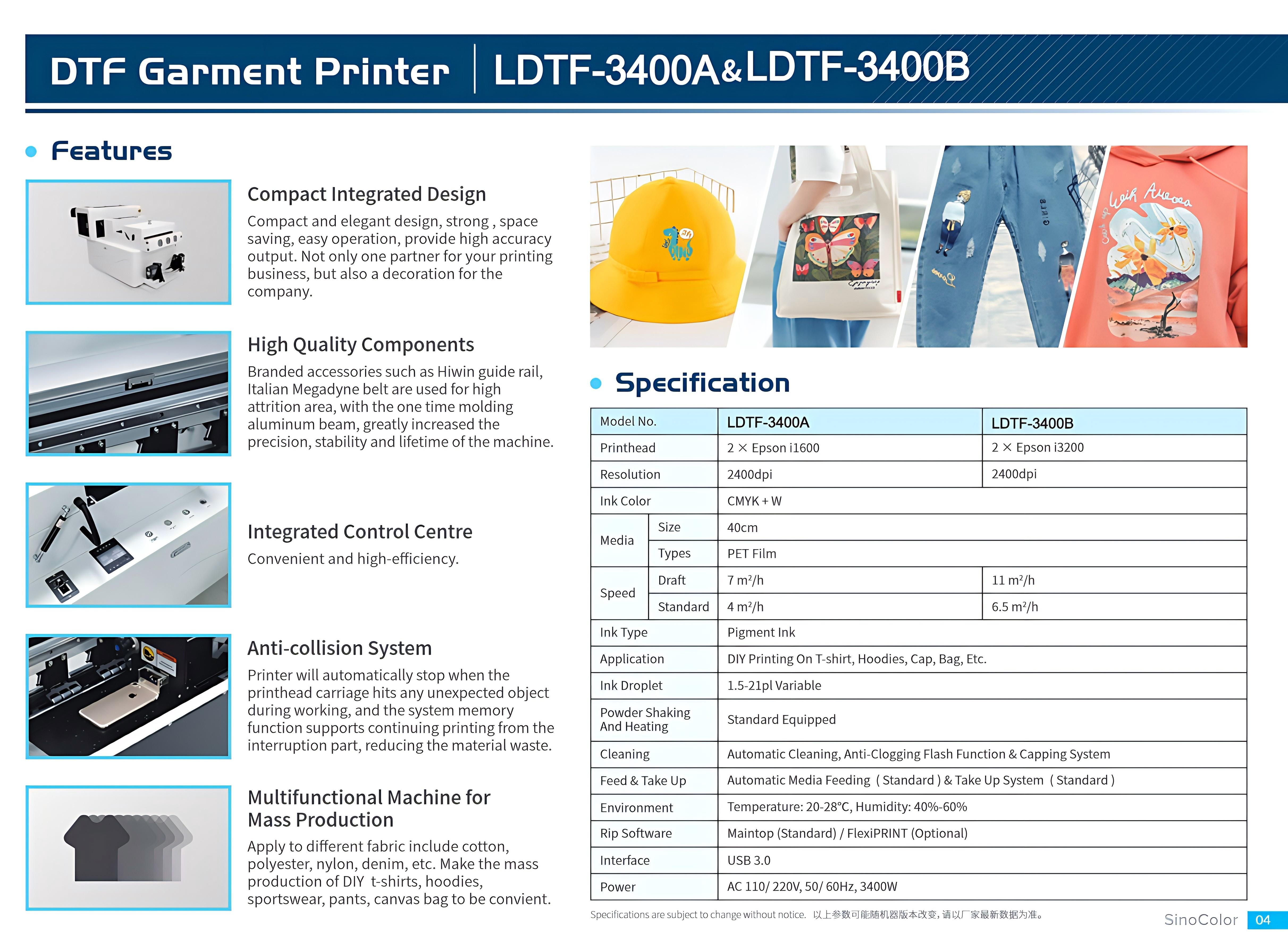 LDTF-3400A LDTF-3400B DTF хувцасны принтер-2