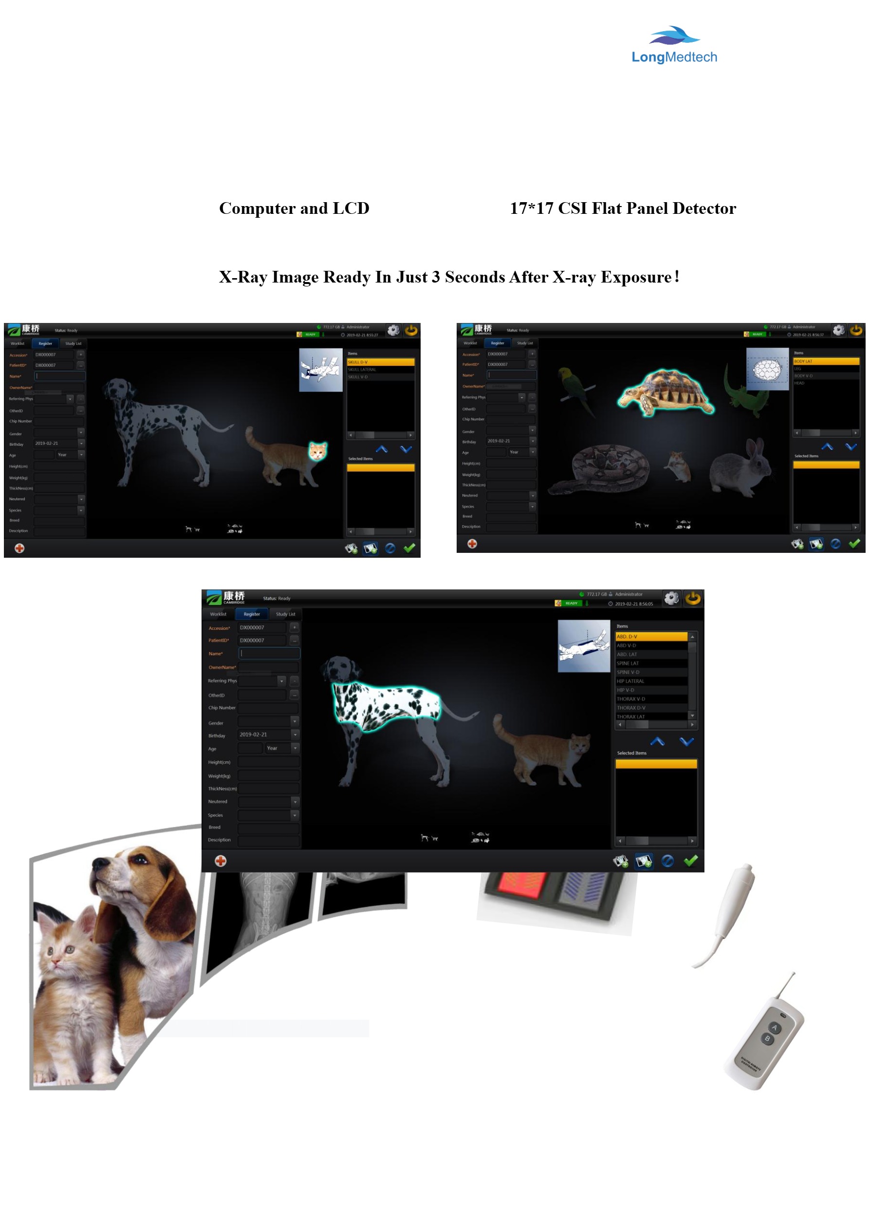 LXR-260 320mA Digital X-ray System for Veterinar-4