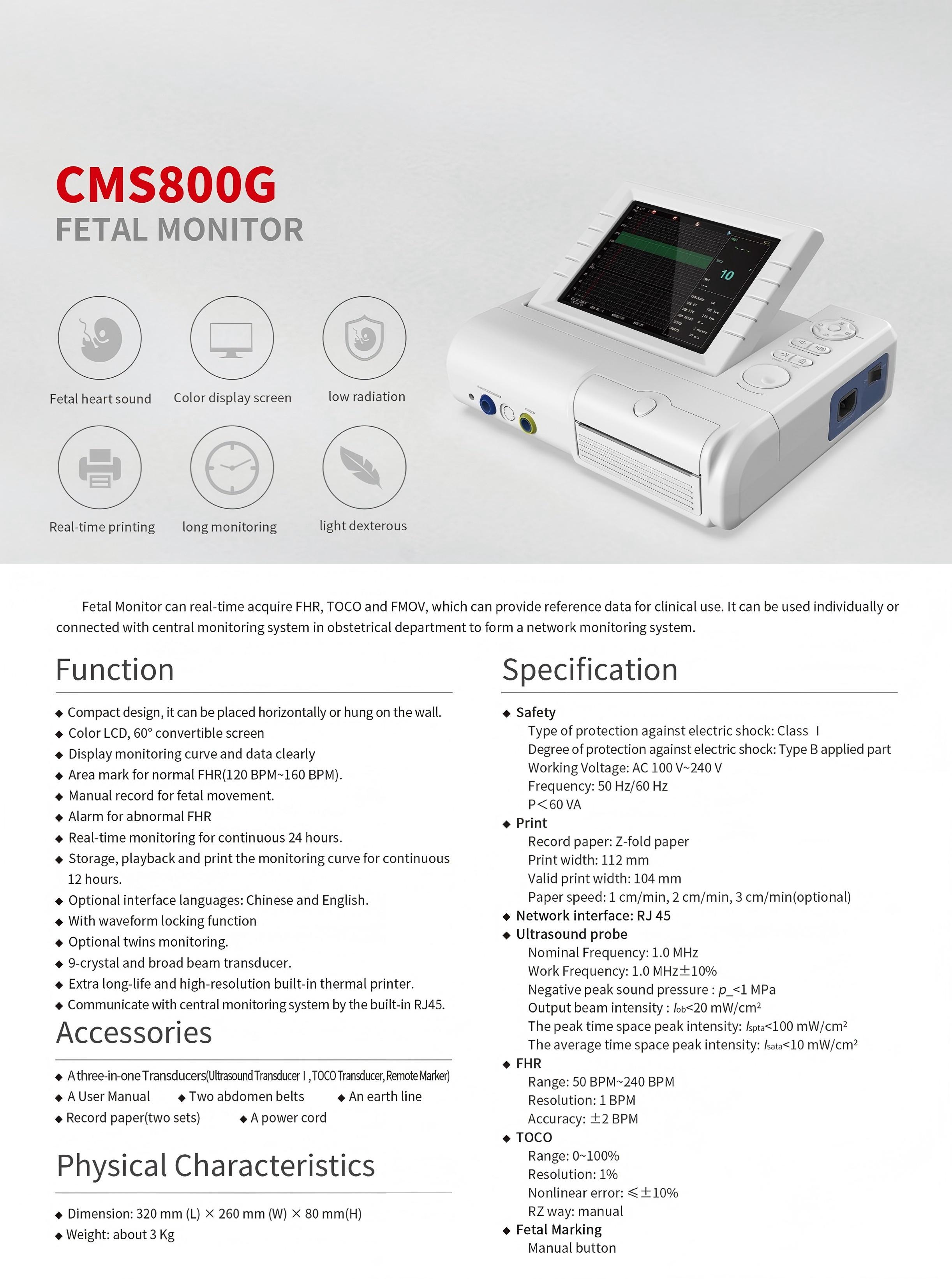CMS800G Fetal Monitor-1