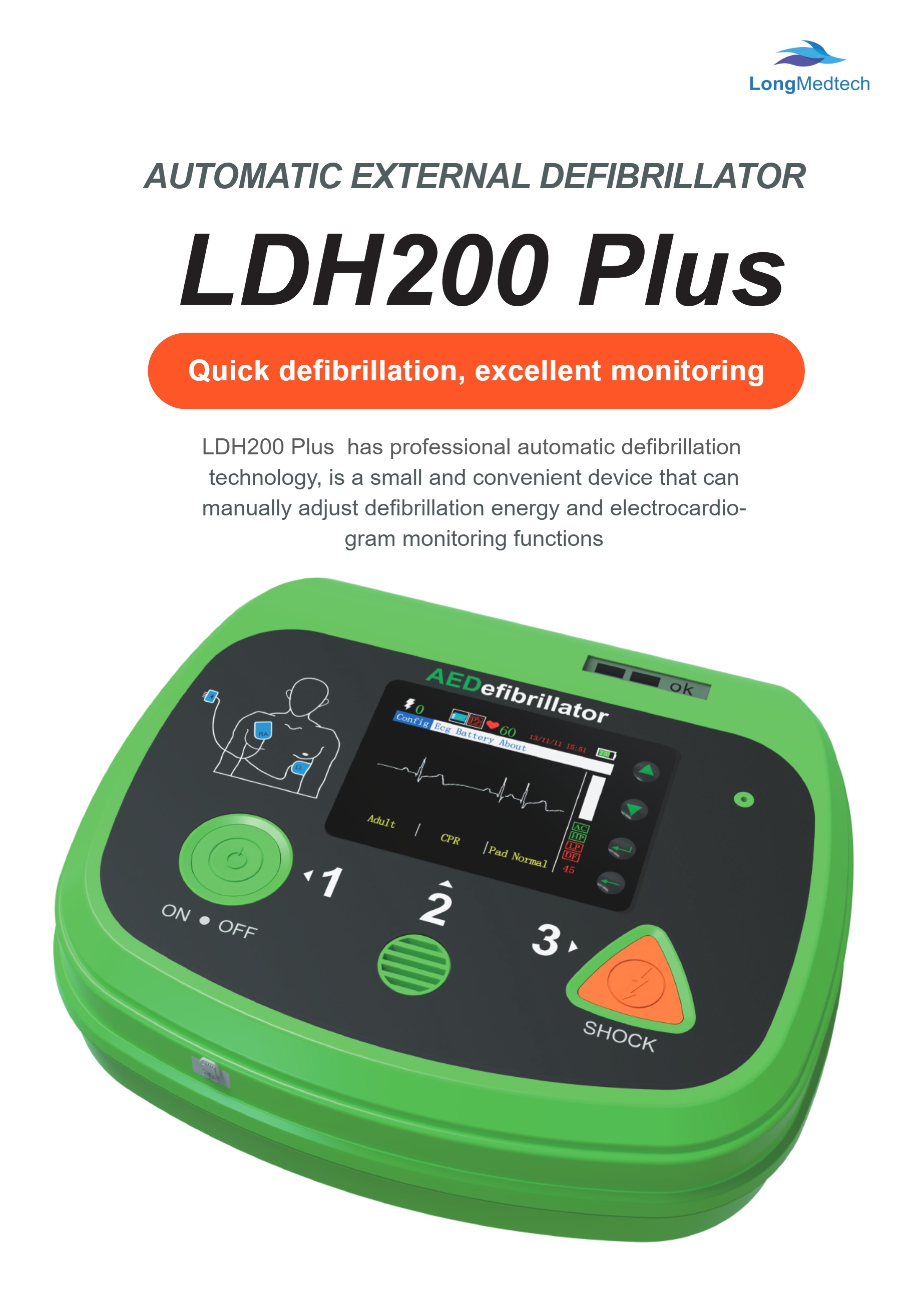 LDH200 Plus Automatic External Defibrillator-1