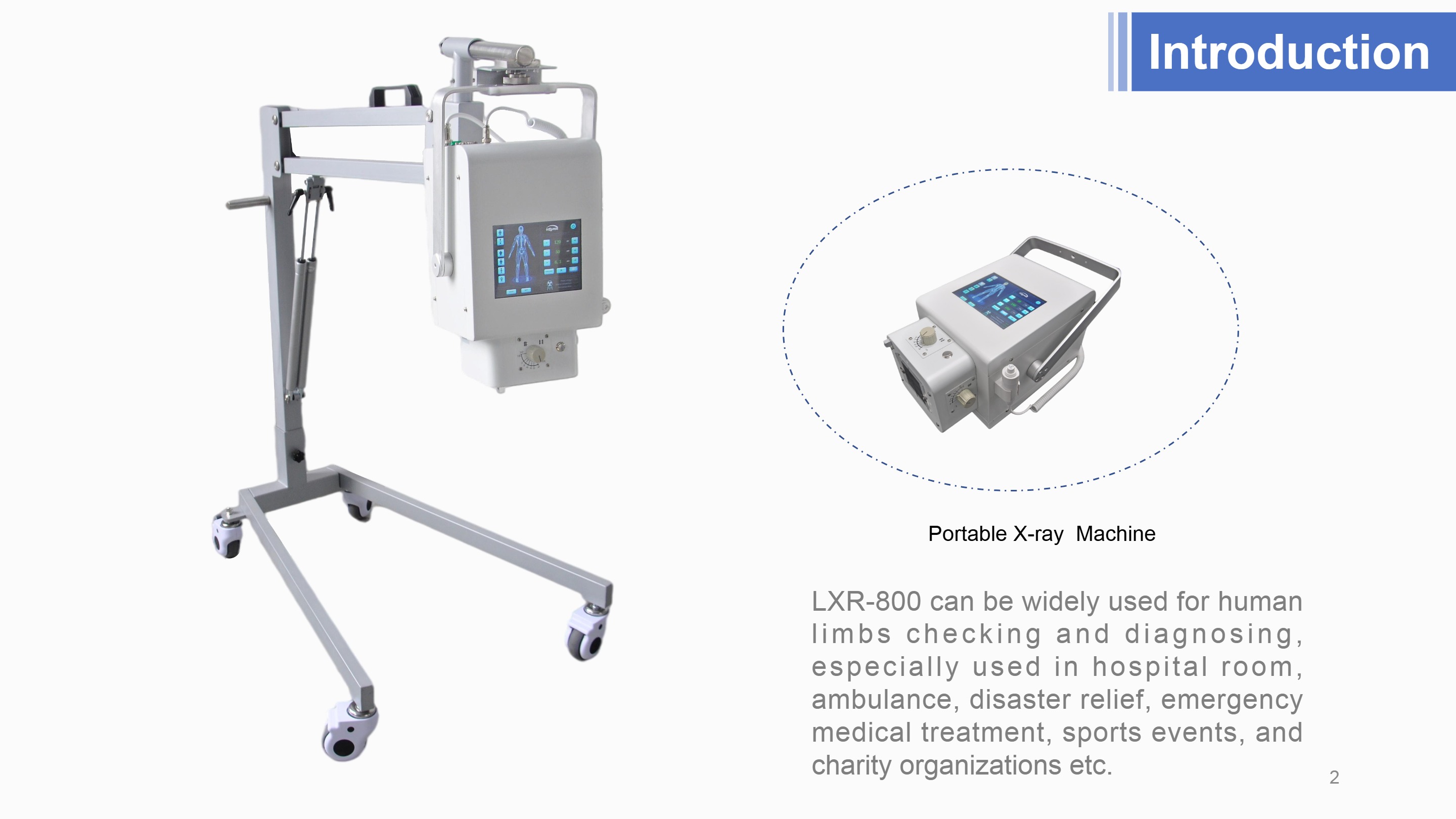 Appareil &agrave; rayons X portable LXR-800 (analogique)-2