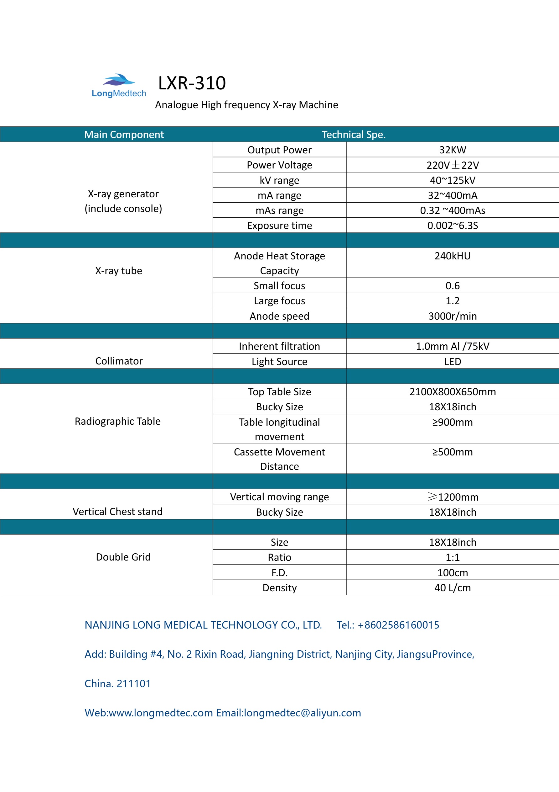 LXR-310 Analogue High frequency X-ray Machine-1
