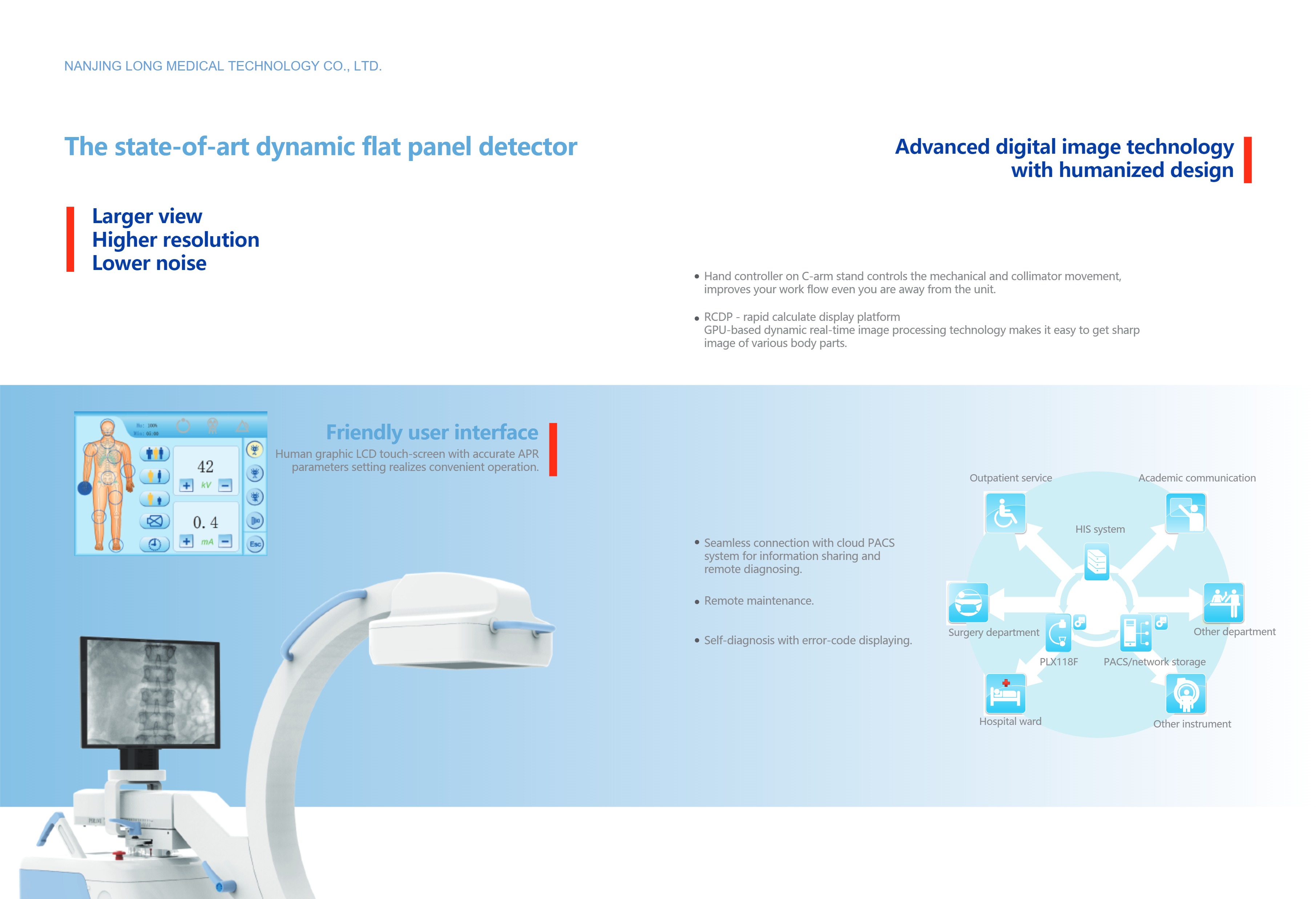 PLX118F Mobile Digital FPD C-arm System-2