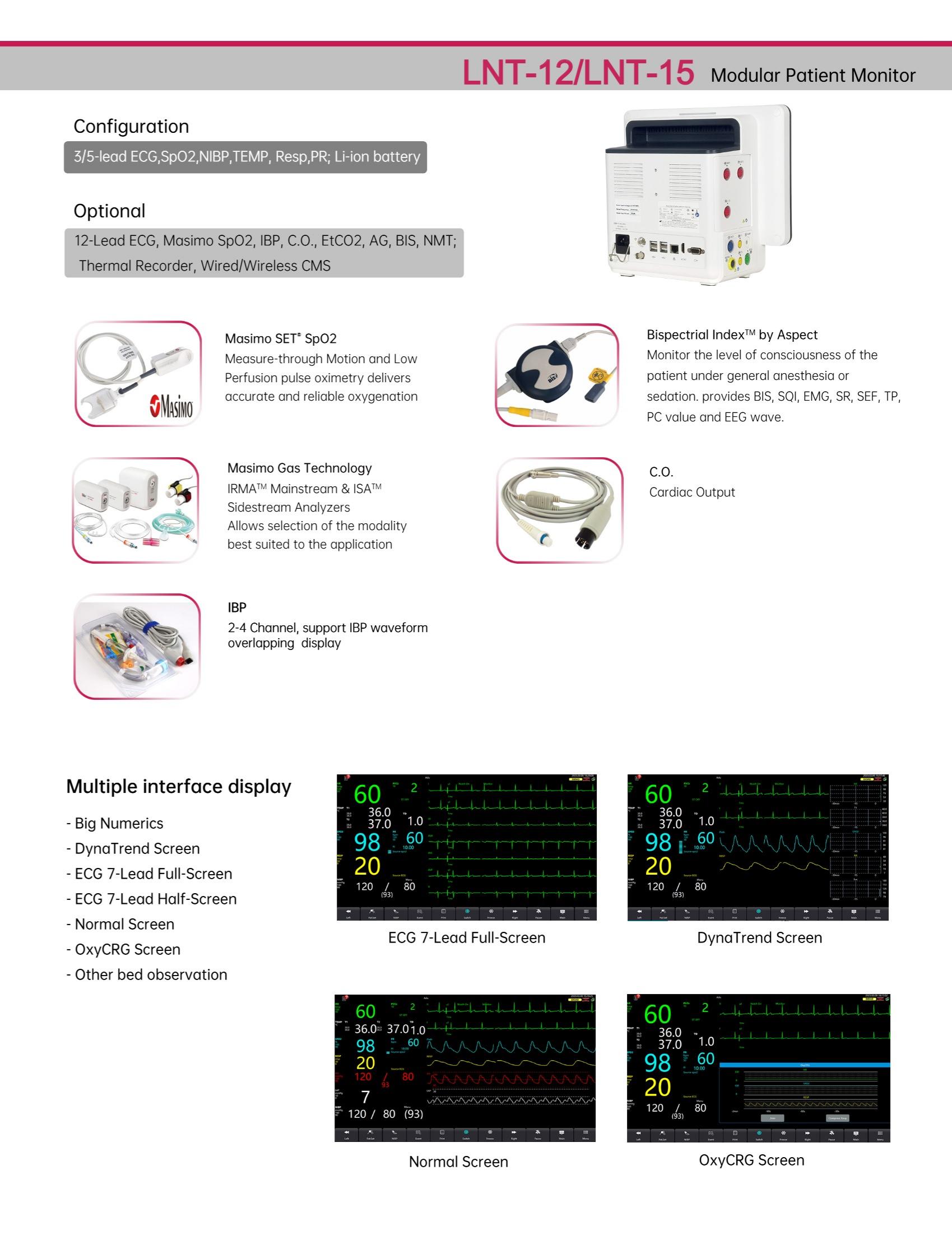 LNT-12 LNT-15 Modular Patient Monitor-2(1)