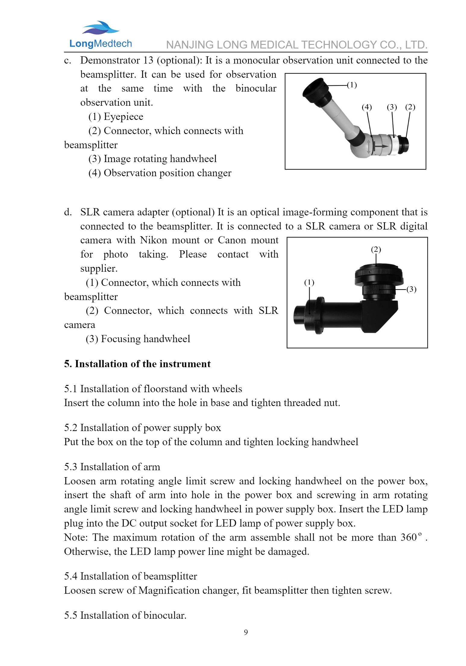 LYC120 LYC130 Operation Microscope Use Manual (1)-11