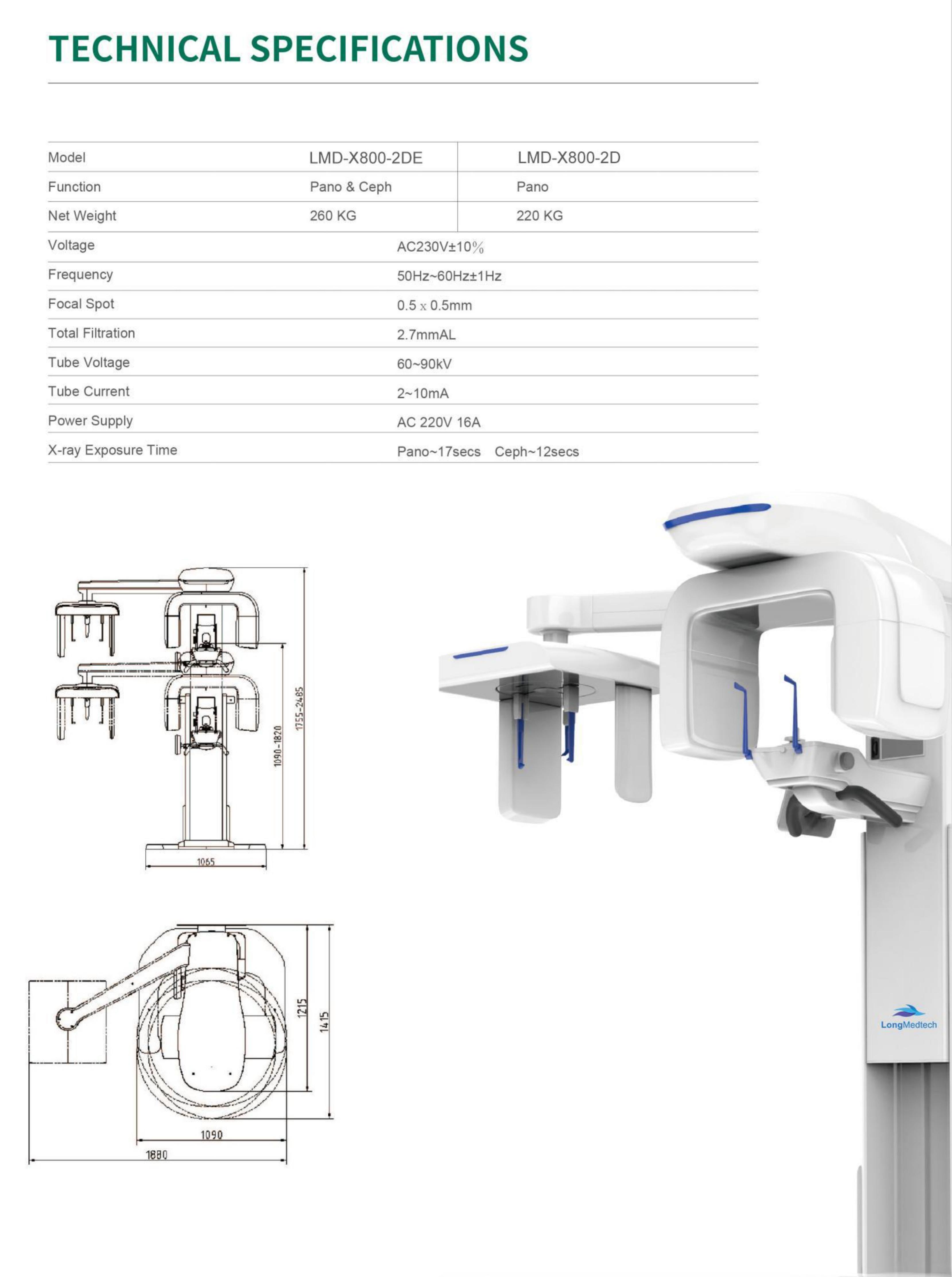 LMD-X800-2D Dispositivo panor&aacute;mico dental 2D Pro -1(1)