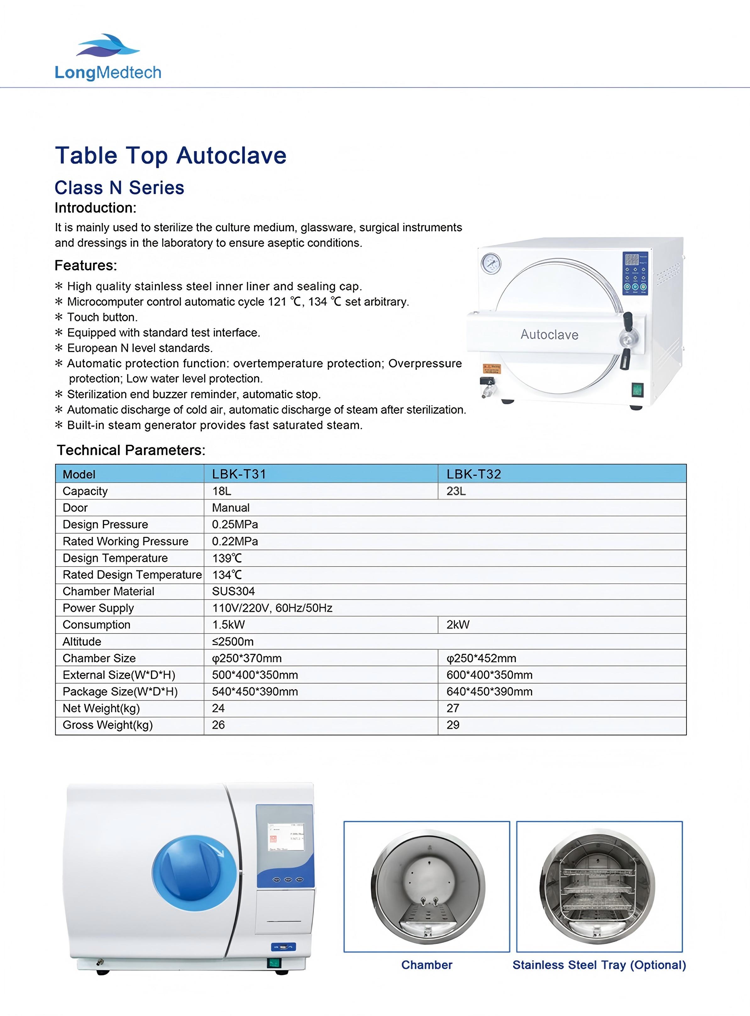 LBK-T31 LBK-T32 LBK-T33 LBK-T34 Table Top Autoclave-1