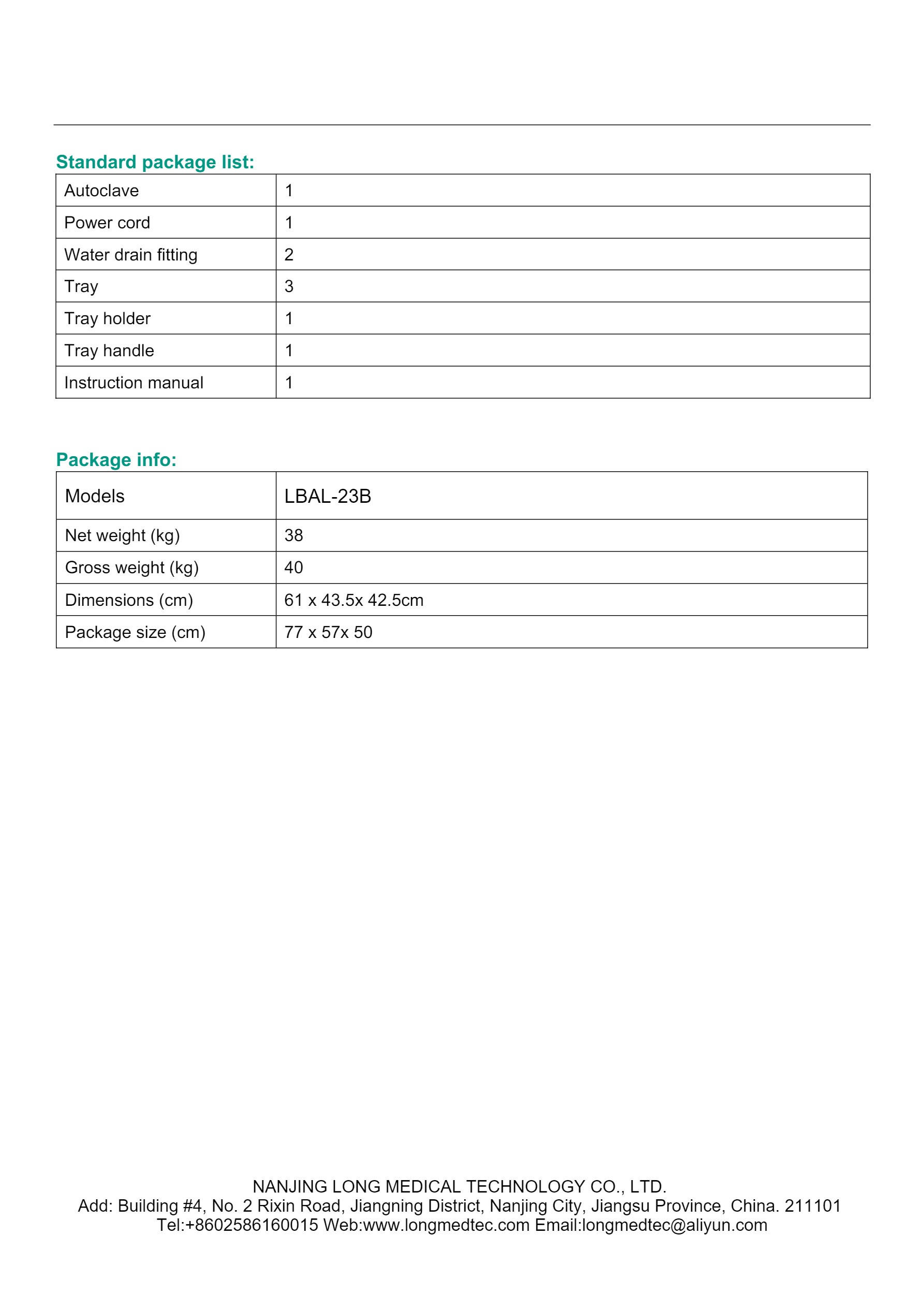 الأوتوكلاف LBAL-23B BasicLine-3