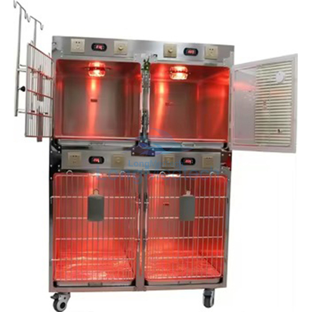 LVB-107 4 Doors Stainless Steel Veterinary cage
